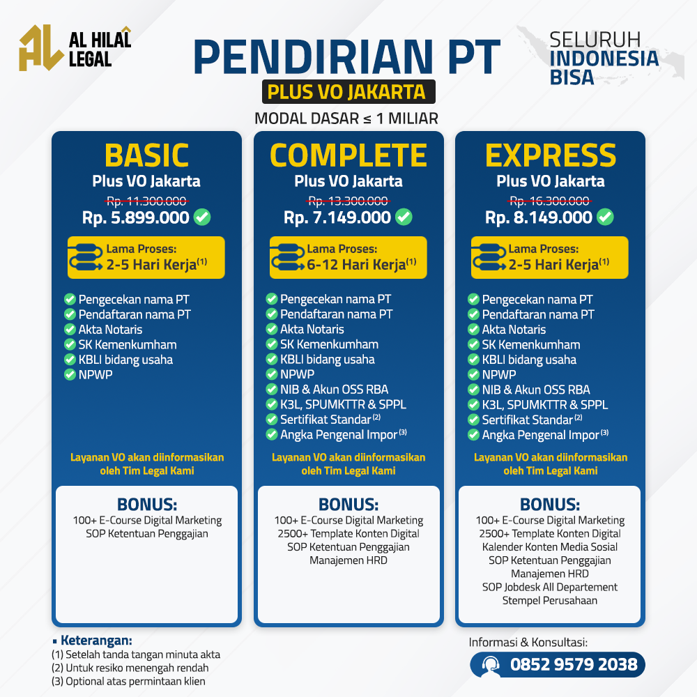 jasa pembuatan PT