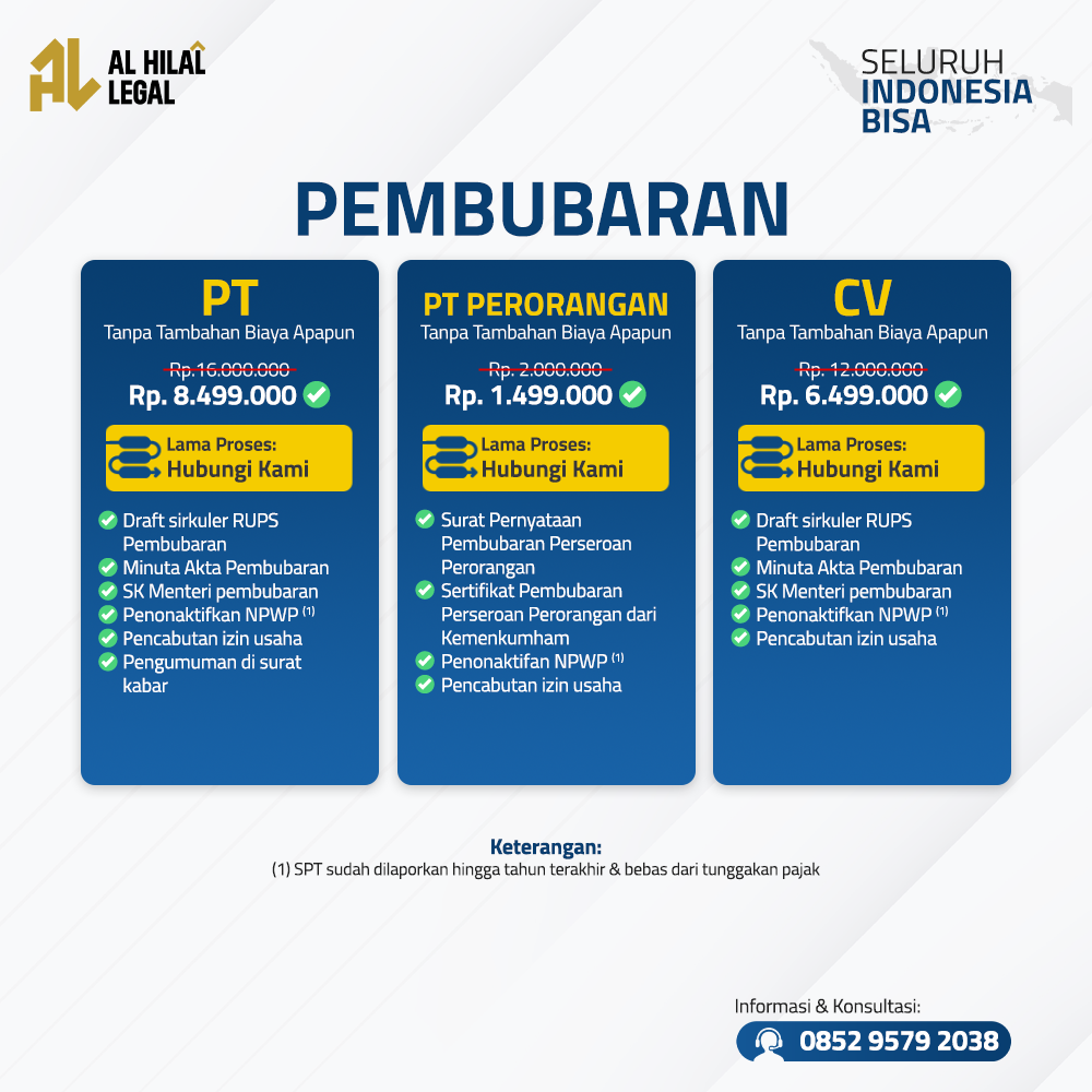 pembubaran PT