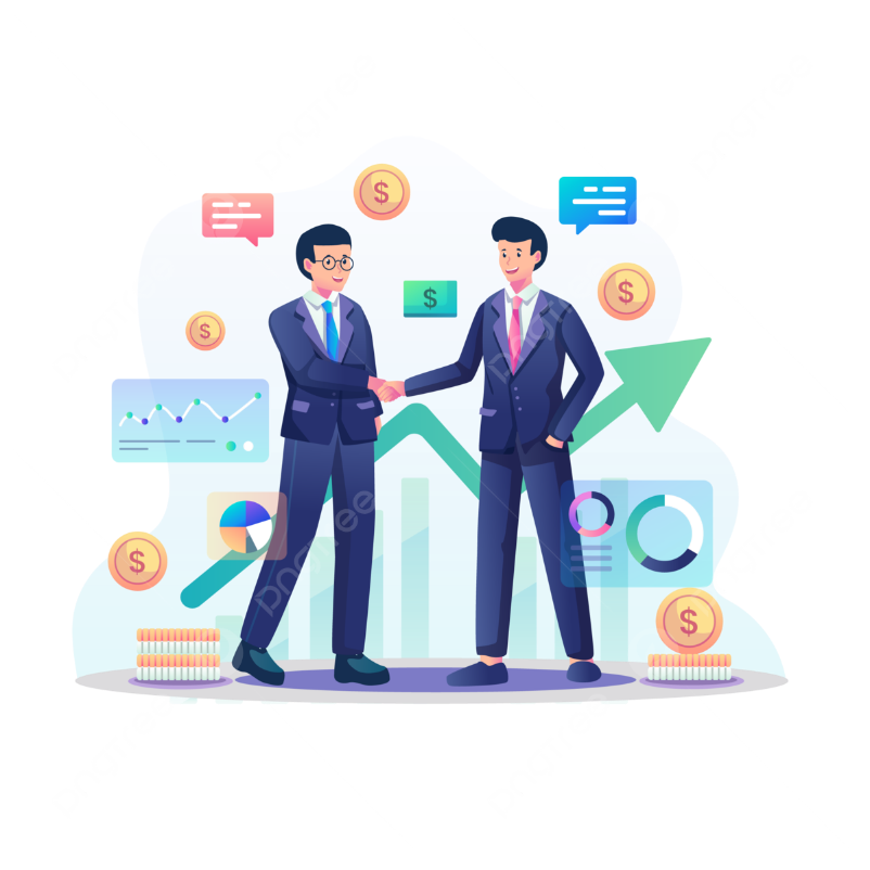 A person shaking hands with a person in a suit AI-generated content may be incorrect.